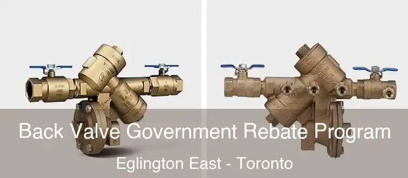 Back Valve Government Rebate Program Eglington East - Toronto