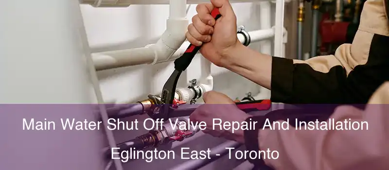 Main Water Shut Off Valve Repair And Installation Eglington East - Toronto