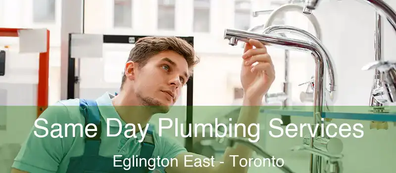 Same Day Plumbing Services Eglington East - Toronto