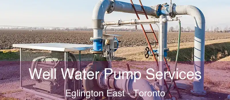 Well Water Pump Services Eglington East - Toronto